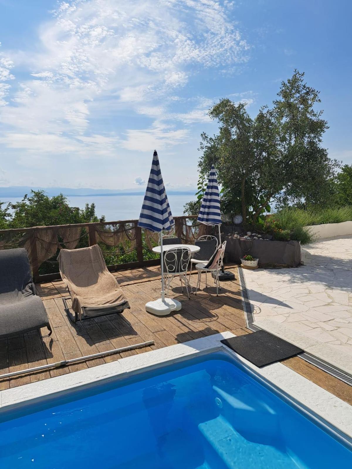 Apartments Chiara Mit Meerblick Und Pool Und Jacuzzi 洛夫兰 客房 照片