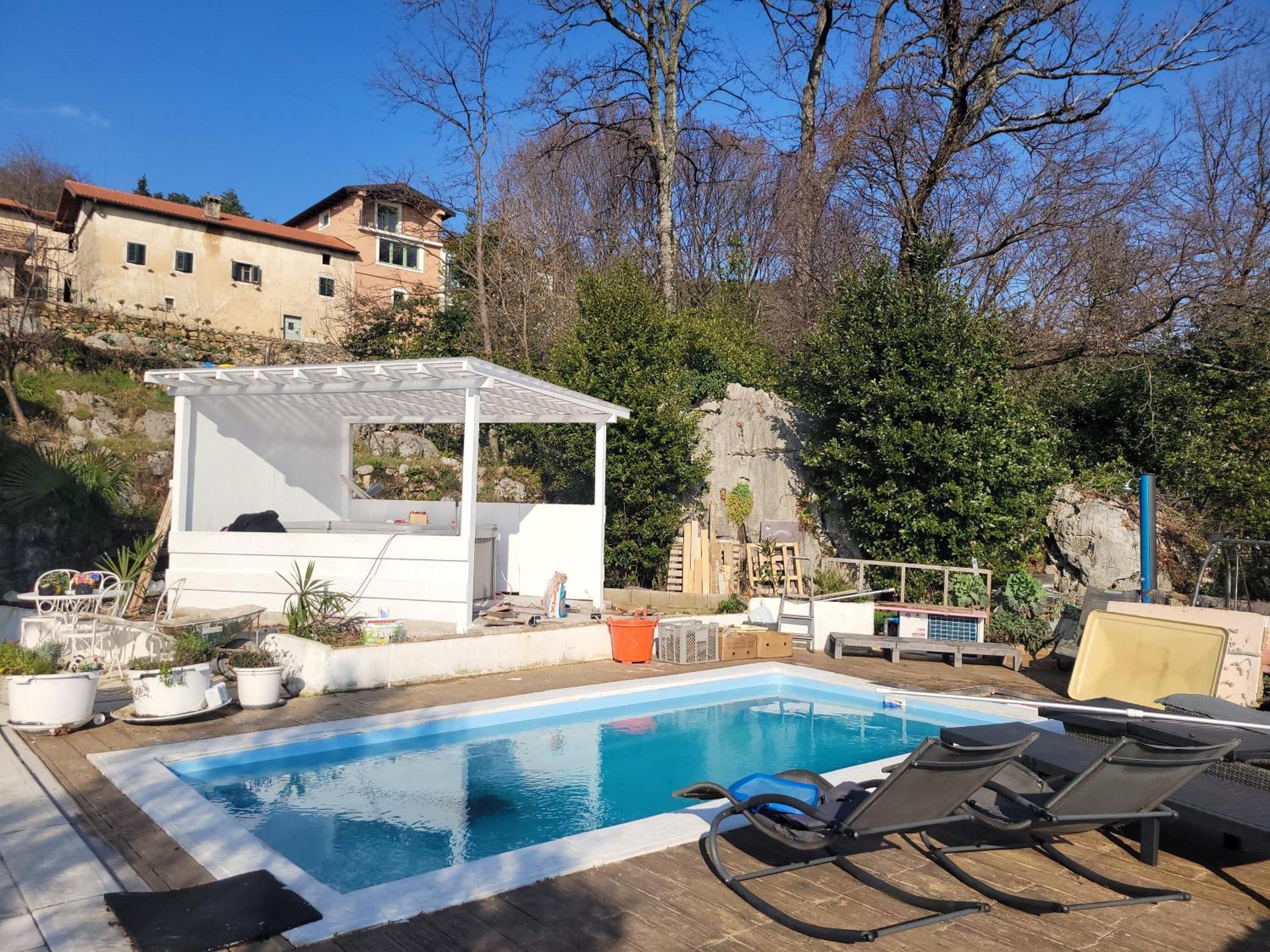 Apartments Chiara Mit Meerblick Und Pool Und Jacuzzi 洛夫兰 外观 照片